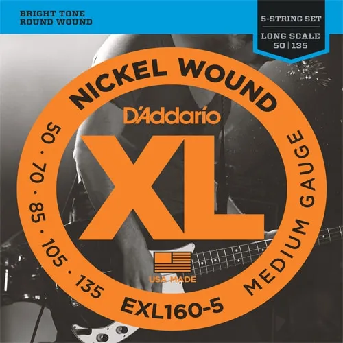 daddario EXL160-5 50-135 Žice za 5-žičani bas (SET)