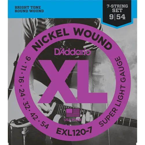 daddario EXL120-7 9-54 Žice za električnu gitaru (SET)