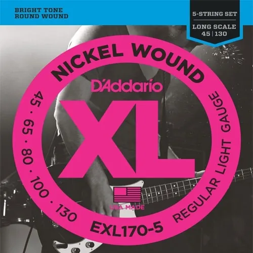daddario EXL170-5 45-130 Žice za 5-žičani bas (SET)