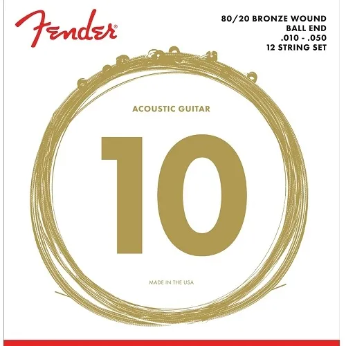 Fender 70-12L 80/20 12-sterac 10-50 Žice za akustičnu gitaru (SET)