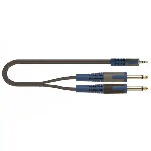 Q-LOK RKSA140-2 Kabel 2x6,3mm mon. - 1x3,5mm st. 2m (KOM)