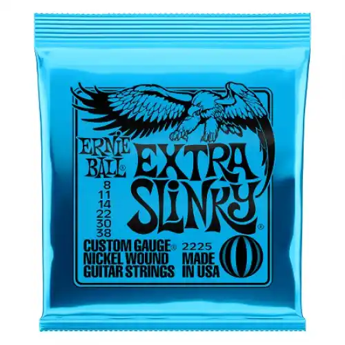 Ernie Ball Slinky P02225 Nickl Extra 8-38 Žice za električnu gitaru (SET)