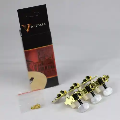Valencia VCMH0150/GD Ključevi za klasičnu gitaru gold (SET)