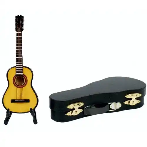 AGIFTY I 1045 Mini ukrasni instrument gitara sa stalkom i kutijicom (gitara=13 cm)