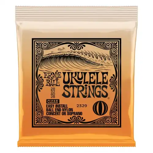 Ernie Ball Slinky P02329 Concert Soprano Nylon Ball End CLEAR Žice za ukulele (SET)