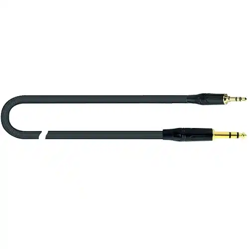 Q-LOK JUST J35JS 5 Adapter kabel 5m (Stereo 6.3mm jack plug - Stereo 3.5mm jack plug) crna boja (KOM)