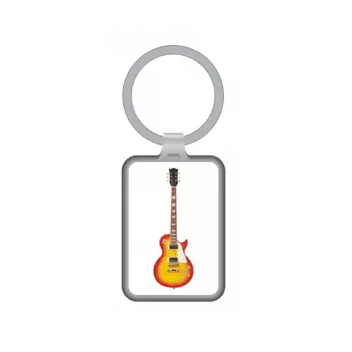 AGIFTY K 1057 Privjesak za ključeve električna gitara metalna 7,5*3 cm