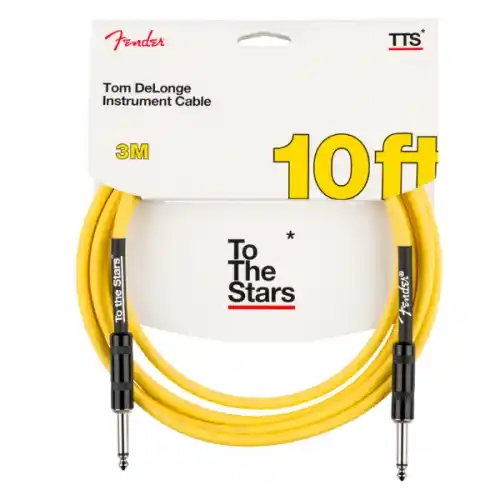Fender kabel Tom DeLonge 10' To The Stars Instrument Cable, Graffiti Yellow (KOM)