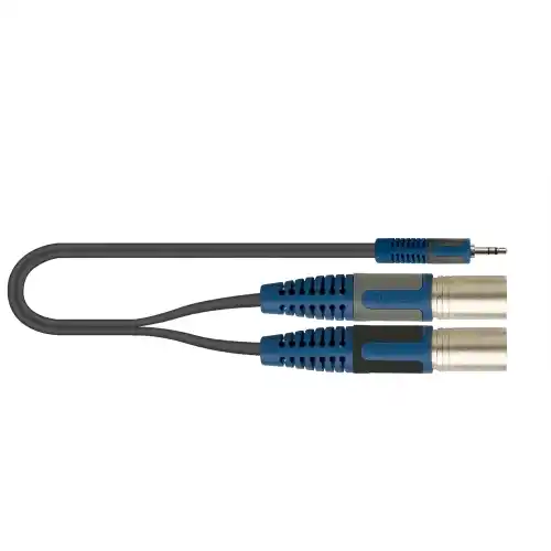 Q-LOK RKSA192-2 Kabel 3,5mm stereo - 2xXLR-M mon. 2m (KOM)