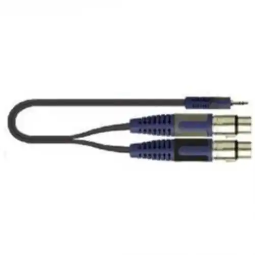 Q-LOK RKSA194-2 Kabel 3,5mm stereo - 2xXLR-F mon. 2m (KOM)