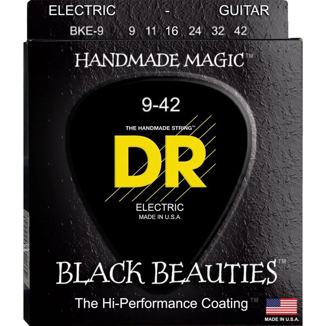 DR STRINGS DR Black Beauties 9-42 Žice za električnu gitaru crne boje