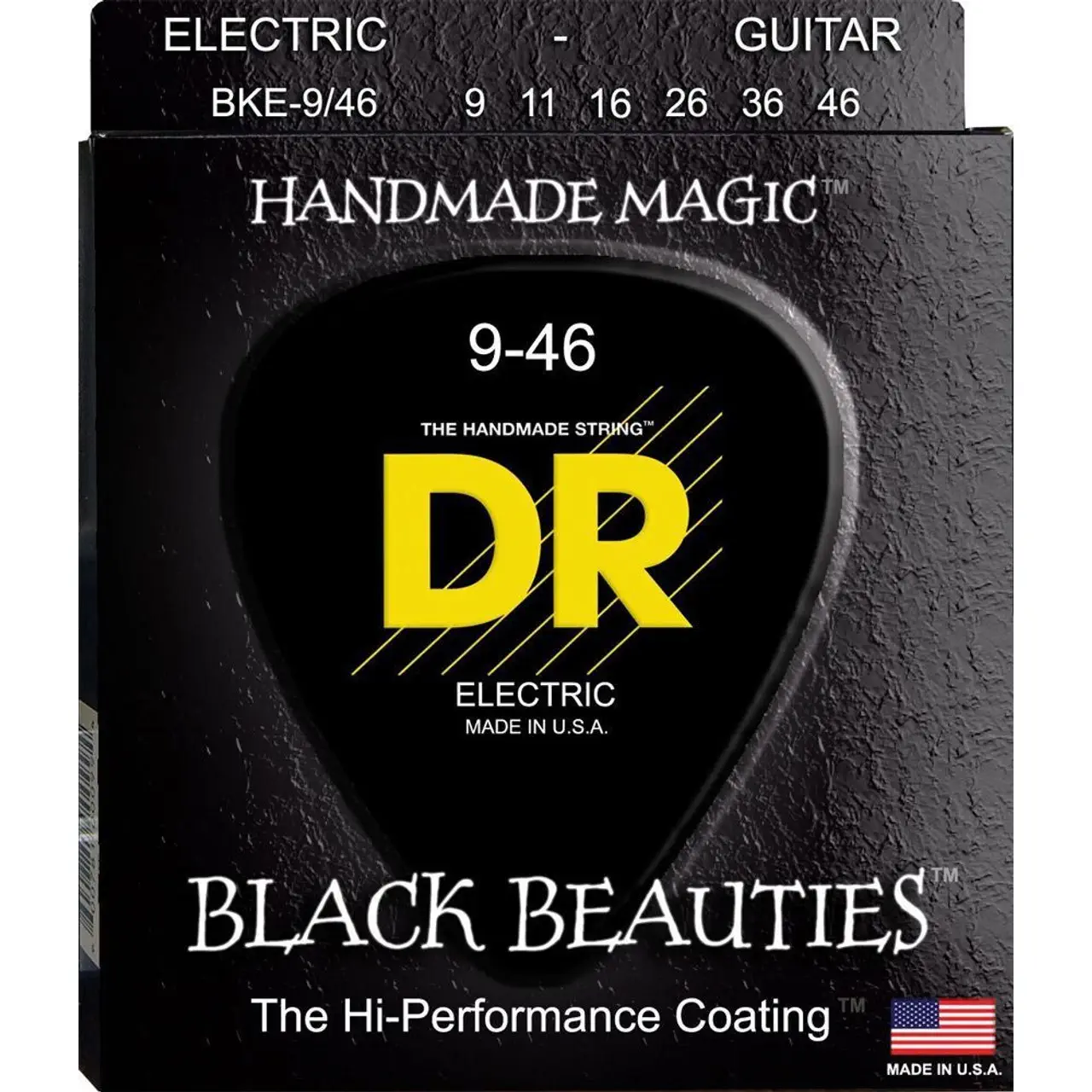 DR STRINGS DR Black Beauties 9-46 Žice za električnu gitaru crne boje