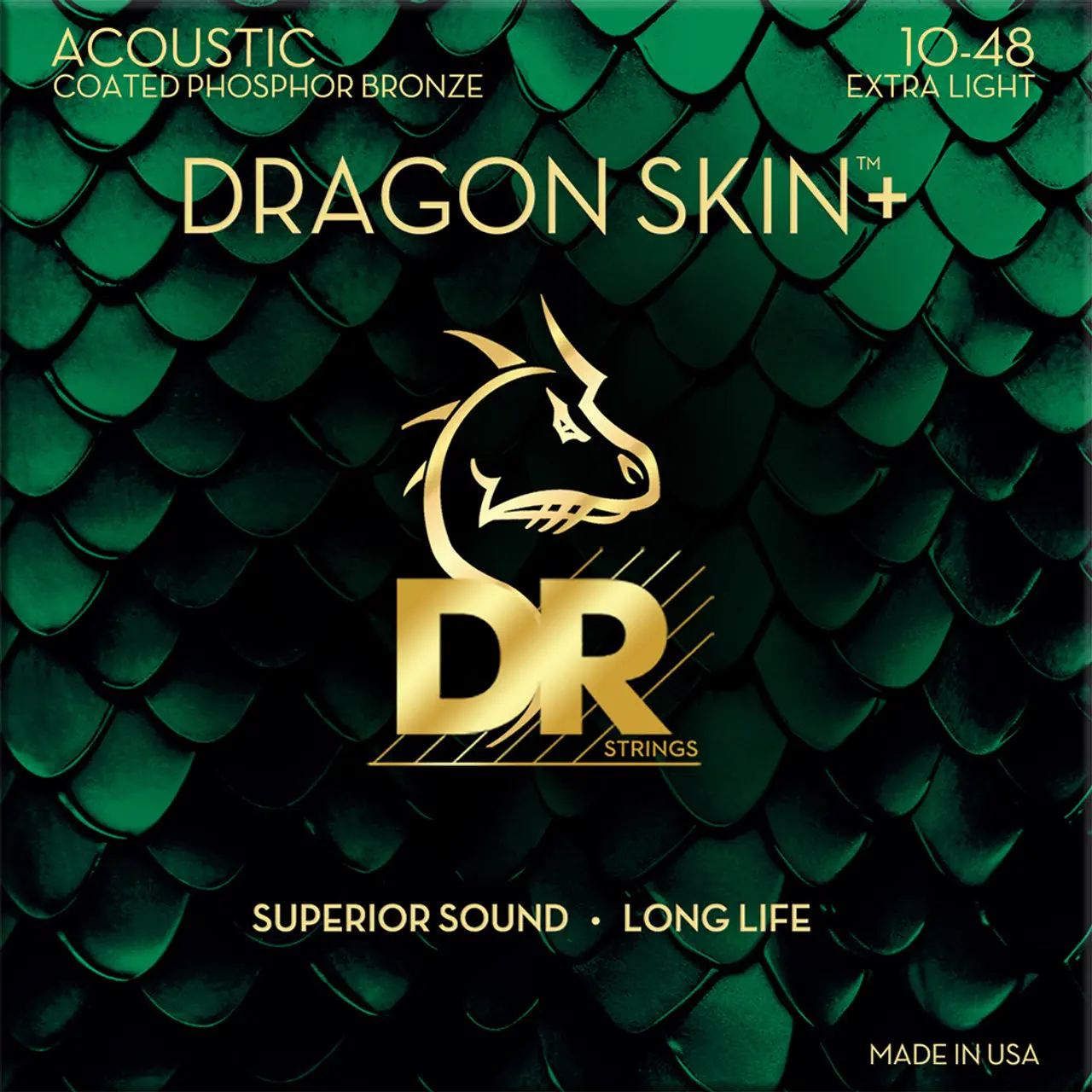 DR STRINGS DR Dragon Skin+ 10-48 Phosphor Bronze Žice za akustičnu gitaru