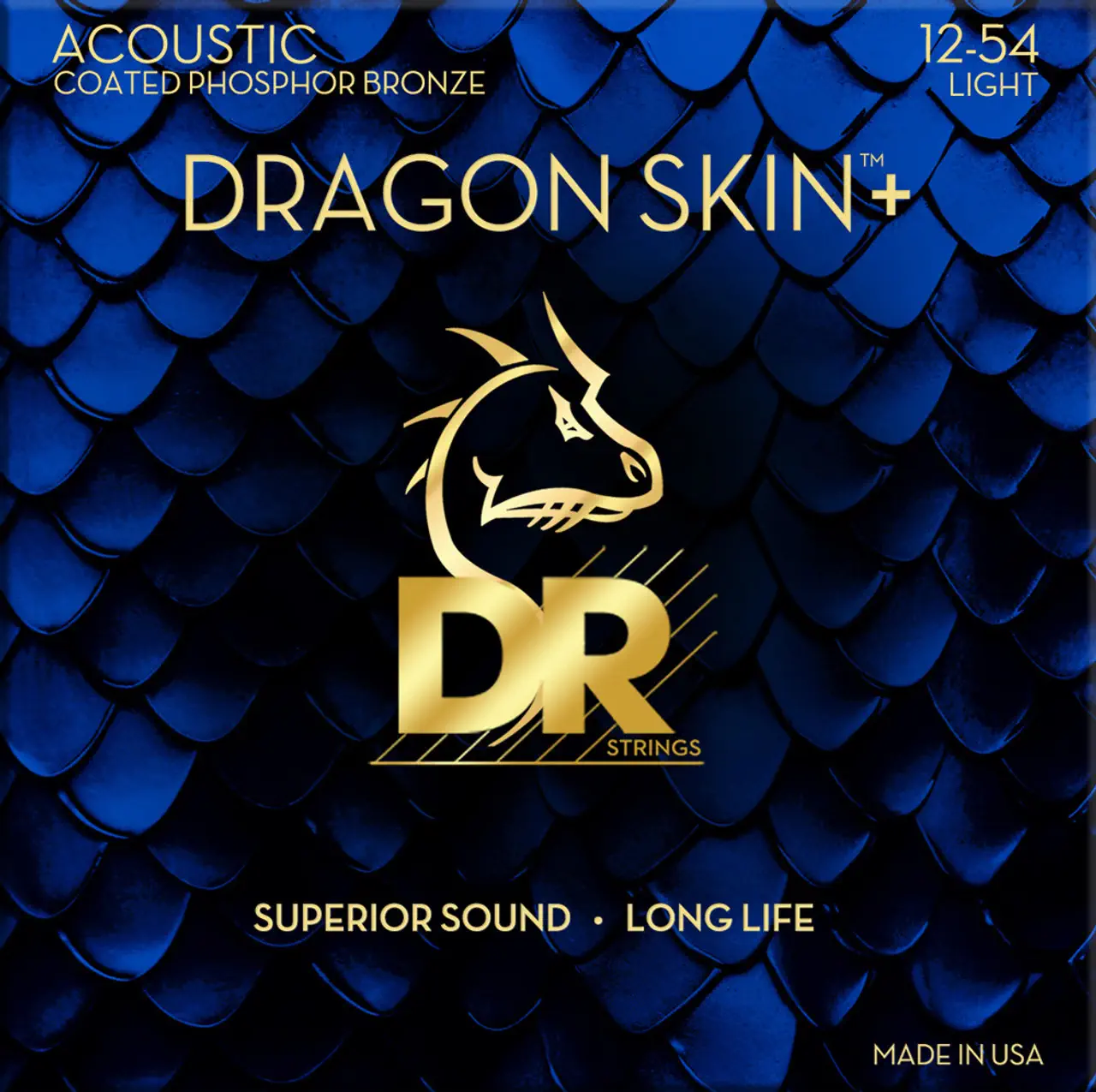 DR STRINGS DR Dragon Skin+ 12-54 Phosphor Bronze Žice za akustičnu gitaru