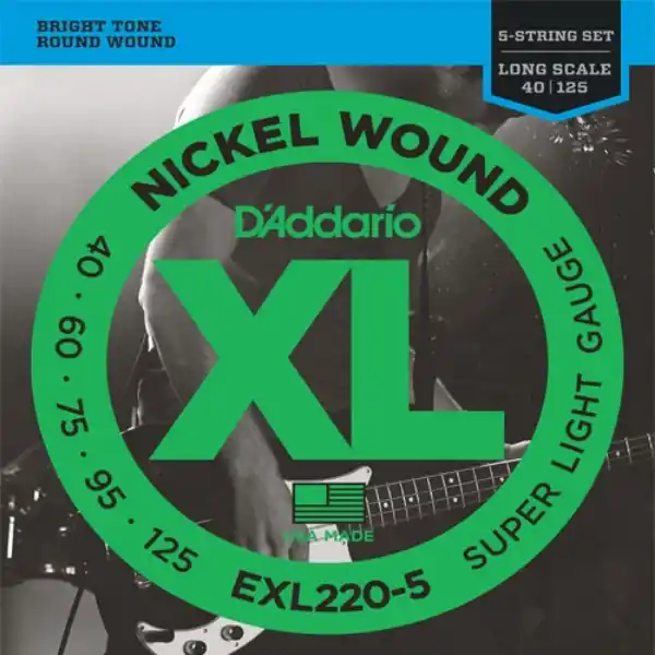 Daddario EXL220-5 40-125 Žice za bas (SET)
