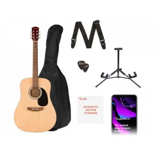 Fender FA-25 Dreadnought, PACK Akustična gitara set
