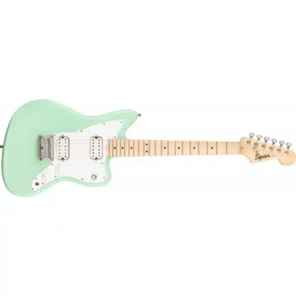 Fender-SQUIER Mini Jazzmaster HH, Maple Fingerboard, WPG, Surf Green Električna gitara
