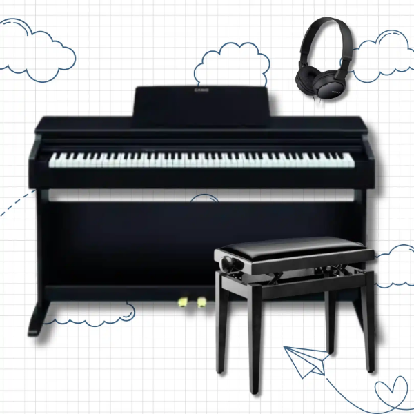 CASIO Celviano AP270-BK Digitalni pianino back 2 school set