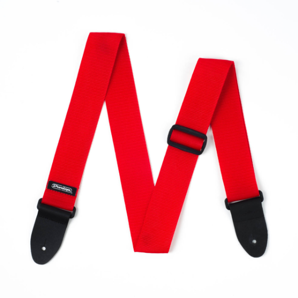 DUNLOP D07-01RB DUNLOP POLY STRAP RED Remen za gitaru