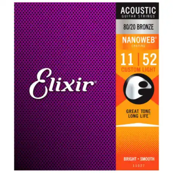 ELIXIR 11-52 NANOWEB bronze Žice za akustičnu gitaru (SET)