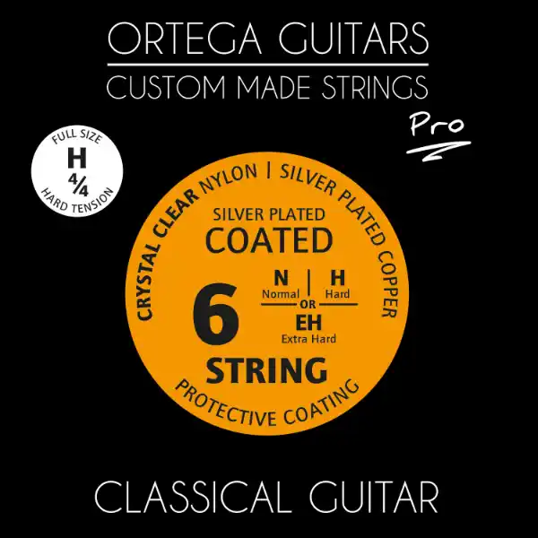 Ortega NYP44H Hard Crystal Clear Coated PRO Žice za klasičnu gitaru