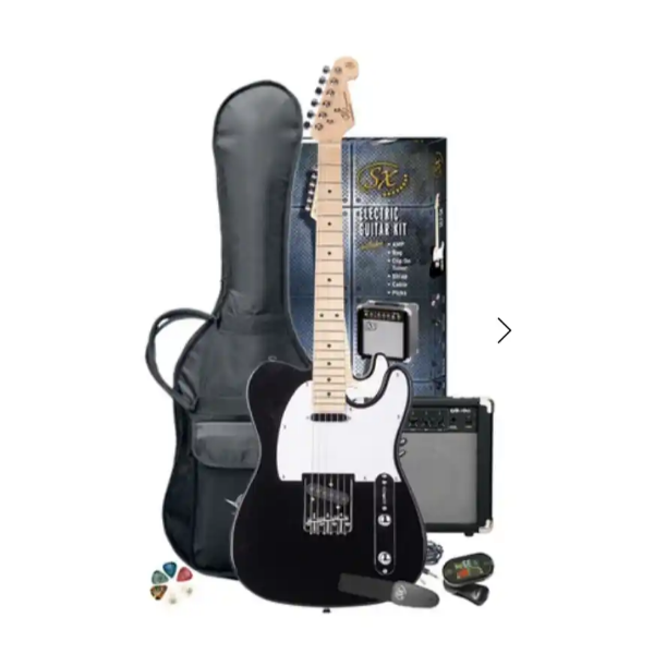 SX SE2-SK-BK Telecaster Električna gitara set