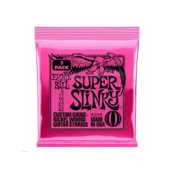 Ernie Ball Slinky P03223 Nickl Super 9-42  3 pack Žice za električnu gitaru