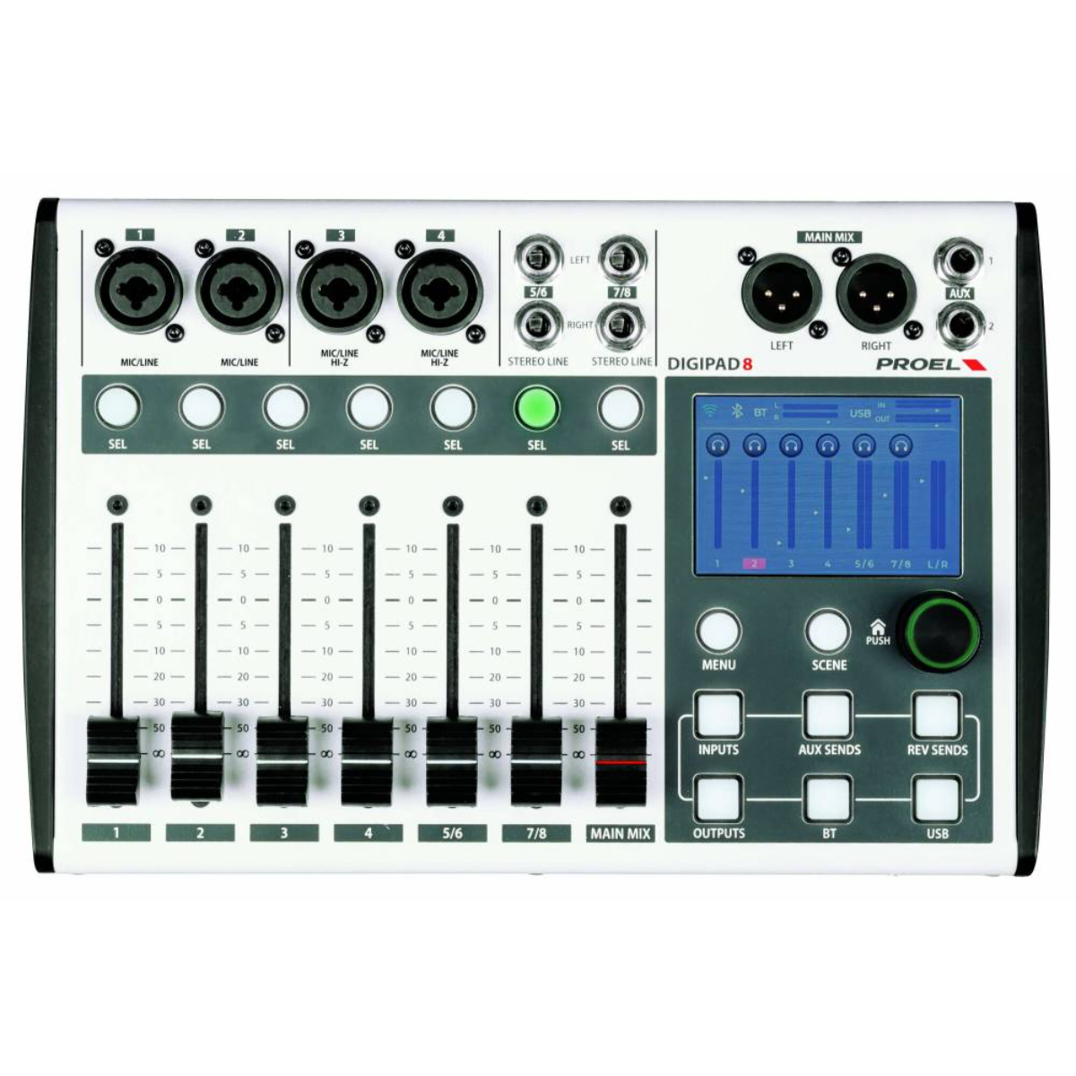 PROEL DIGIPAD8 8 kanalna digitalna audio mikseta