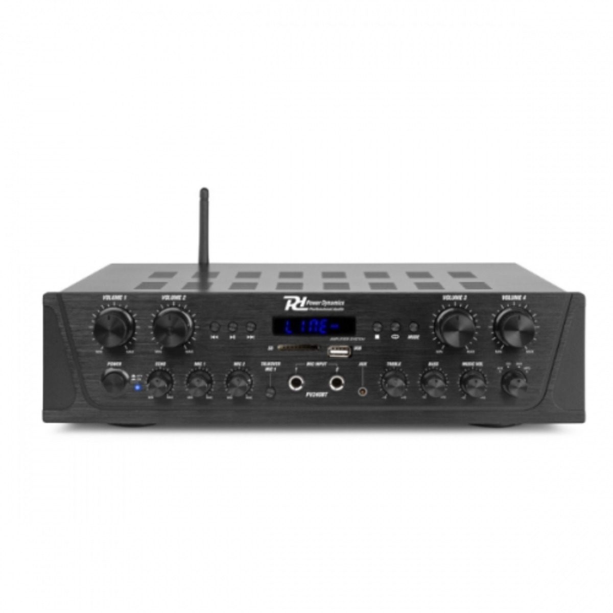Power Dynamic PV240BT 4x100W pojačalo saFM-BT-MP3-USB playerom